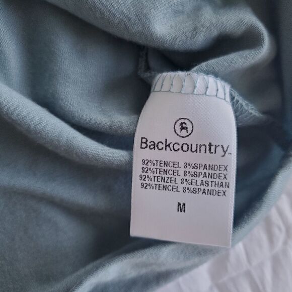 Backcountry Sky Blue Jersey Knit T-shirt Dress with Pockets Medium - Picture 11 of 11